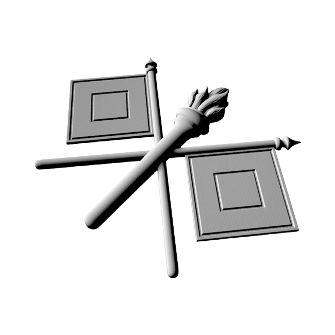 Signal Corps Emblem detail view, ready for 3D printing and CNC routing