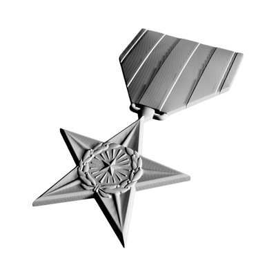 Silver Star Military Award design preview, medals & awards