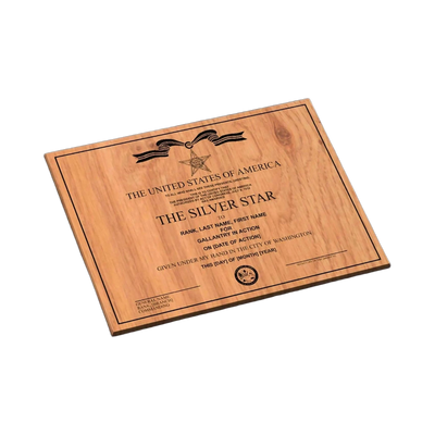 U.S. Military Silver Star Award SVG file for laser cutting and CNC routing, LightBurn and Vectric ready