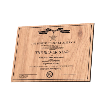 U.S. Military Silver Star Award design preview, medals & awards
