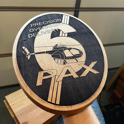 160th SOAR Six Pax detail view, ready for laser cutting and CNC routing