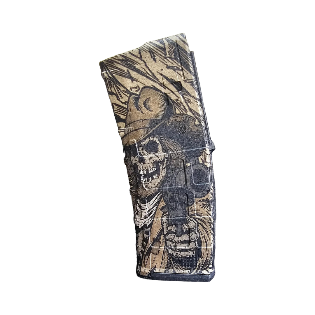 Skeleton Cowboy MAG Design design preview, pmag designs