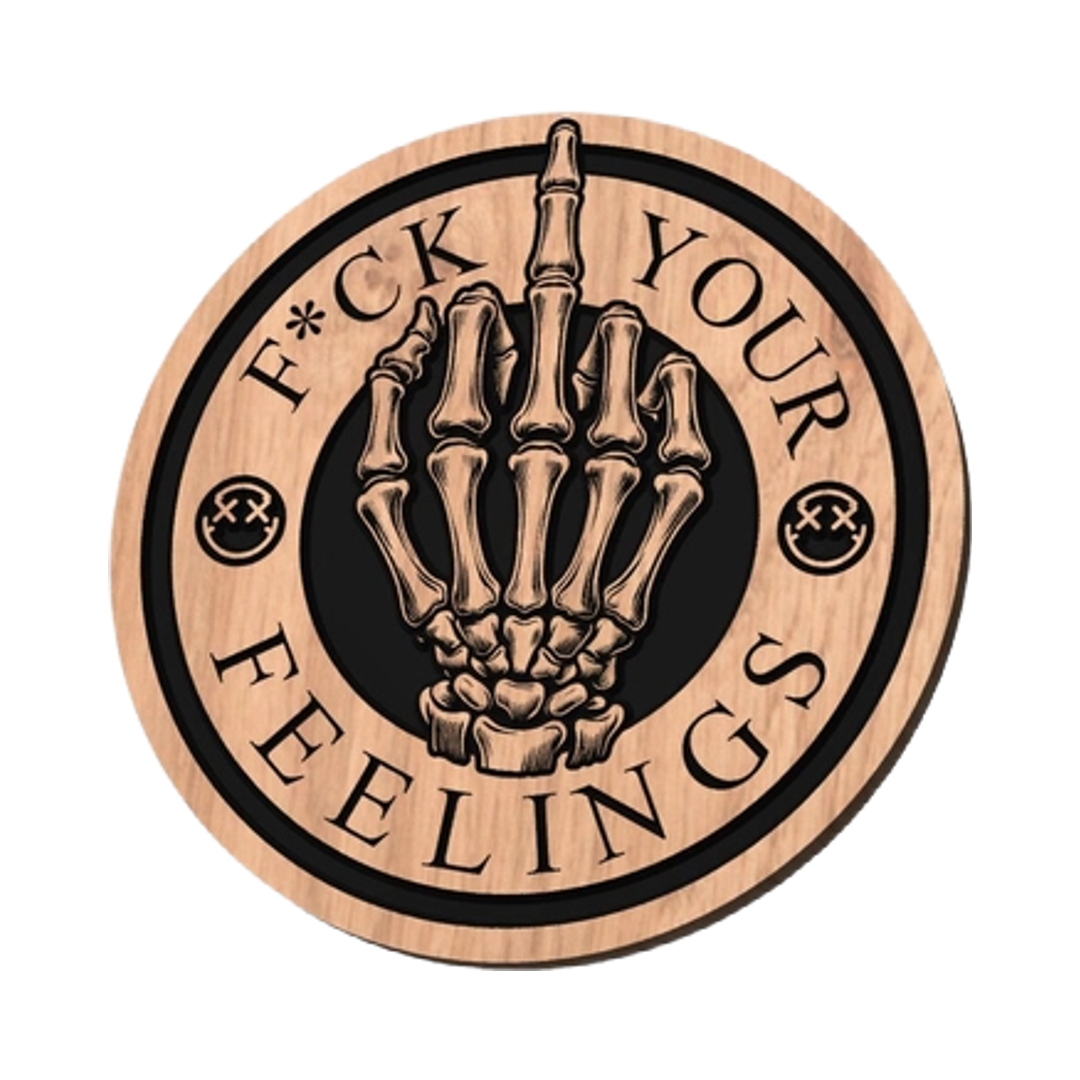 F*ck Your Feelings Skeleton Hand design preview, skulls & skeletons