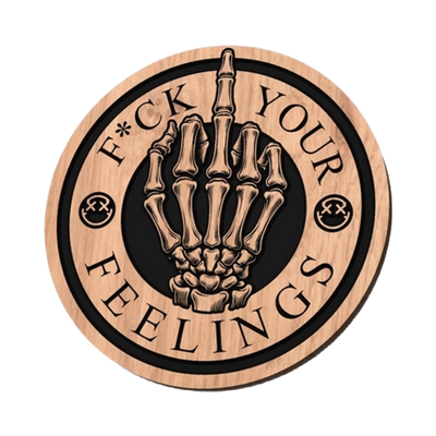 F*ck Your Feelings Skeleton Hand design preview, skulls & skeletons