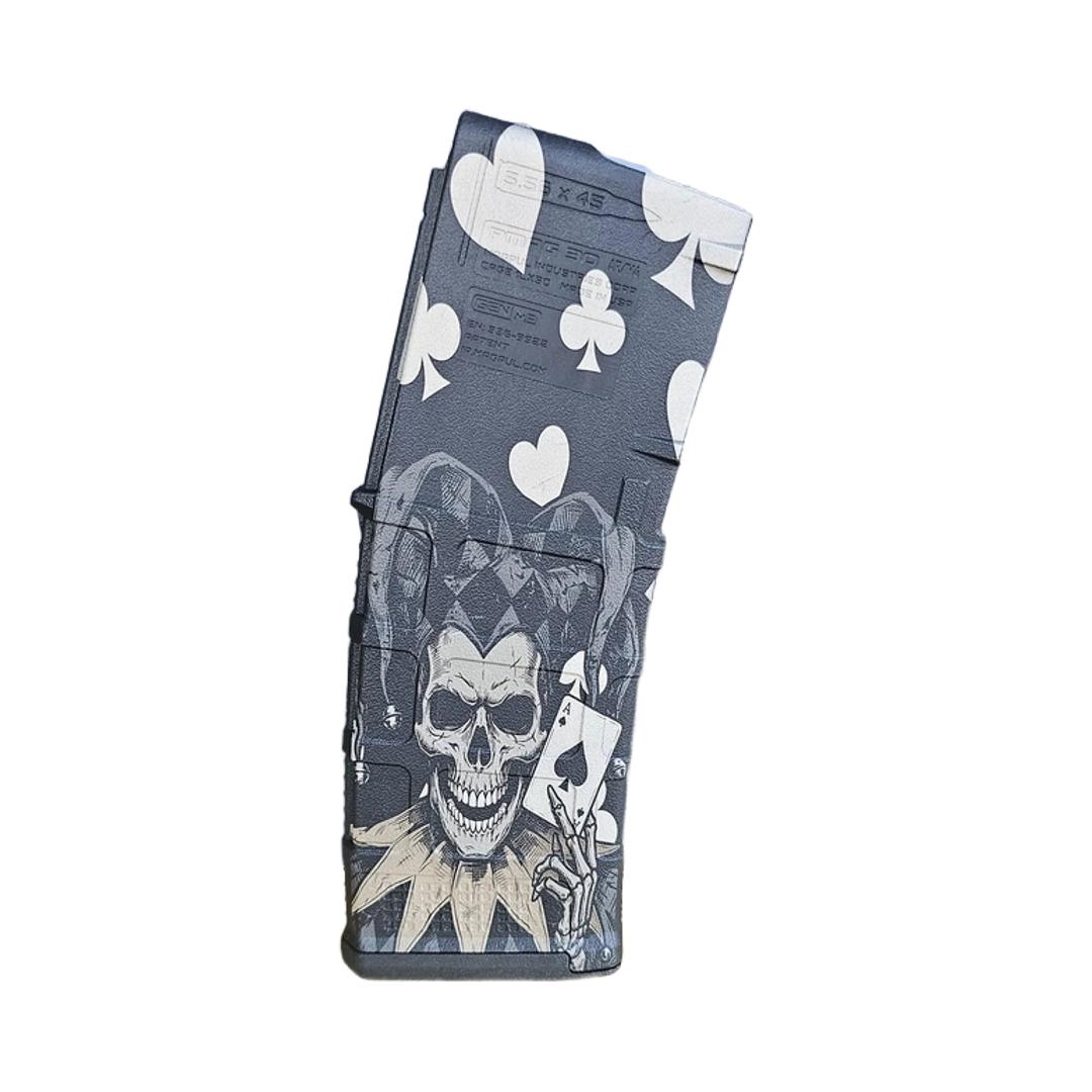 Skeleton Jester MAG detail view, ready for digital crafting