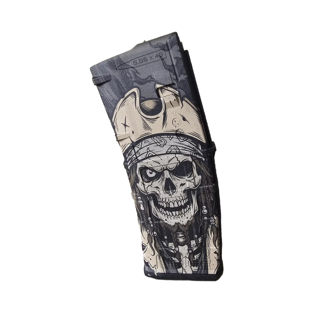 Skeleton Pirate Captain MAG File design preview, pmag designs