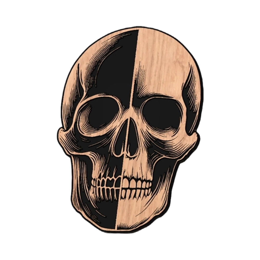 Black and White Skull design preview, skulls & skeletons
