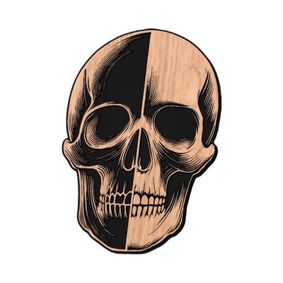 Black and White Skull design preview, skulls & skeletons