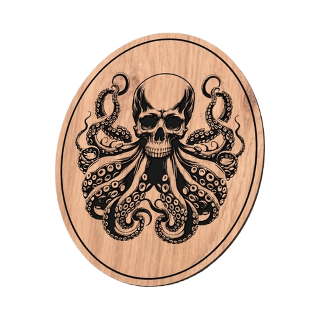 Skull Octopus design preview, animals & wildlife