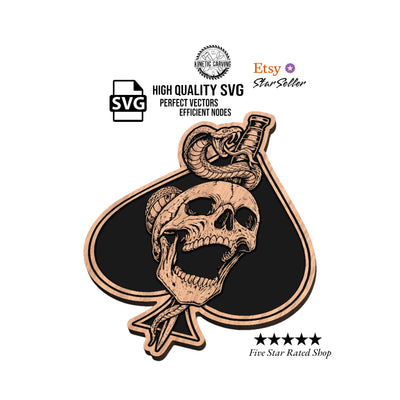 Snake Skull SVG file included with instant download