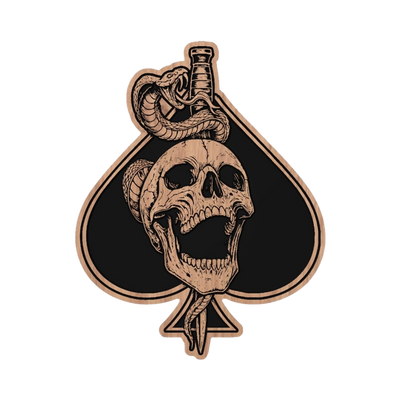 Snake Skull detail view, ready for laser cutting and CNC routing