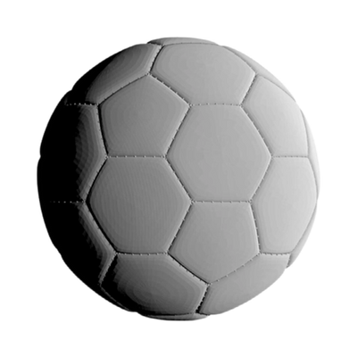Soccer / Football STL file for 3D printing and CNC routing, LightBurn and Vectric ready