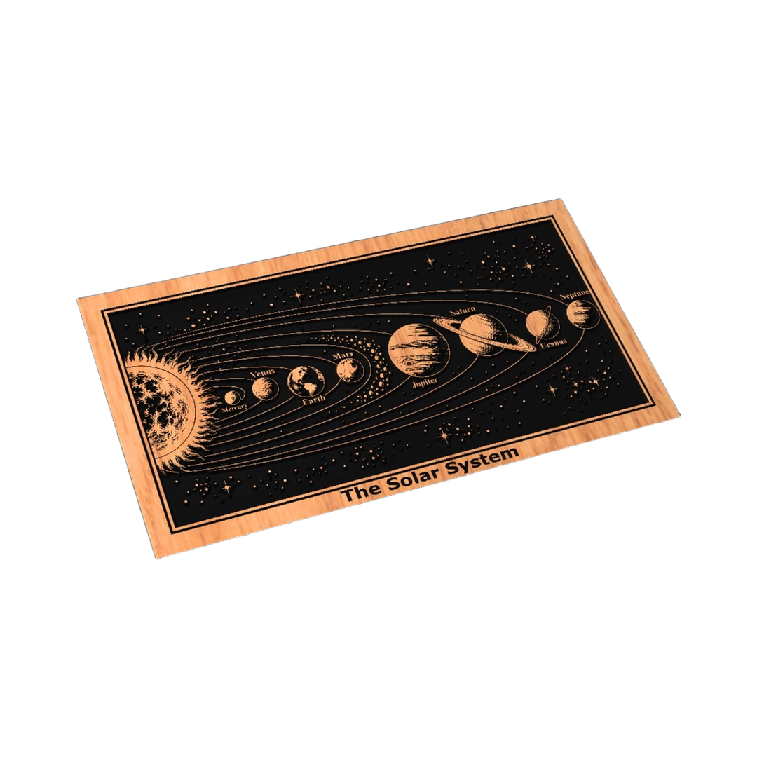 Solar System SVG file for digital crafting, LightBurn and Vectric ready