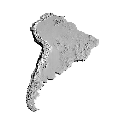 South America Terrain design preview, maps & terrain