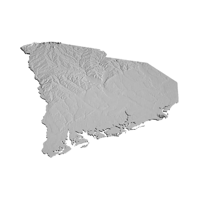 South Carolina Terrain Map design preview, us states