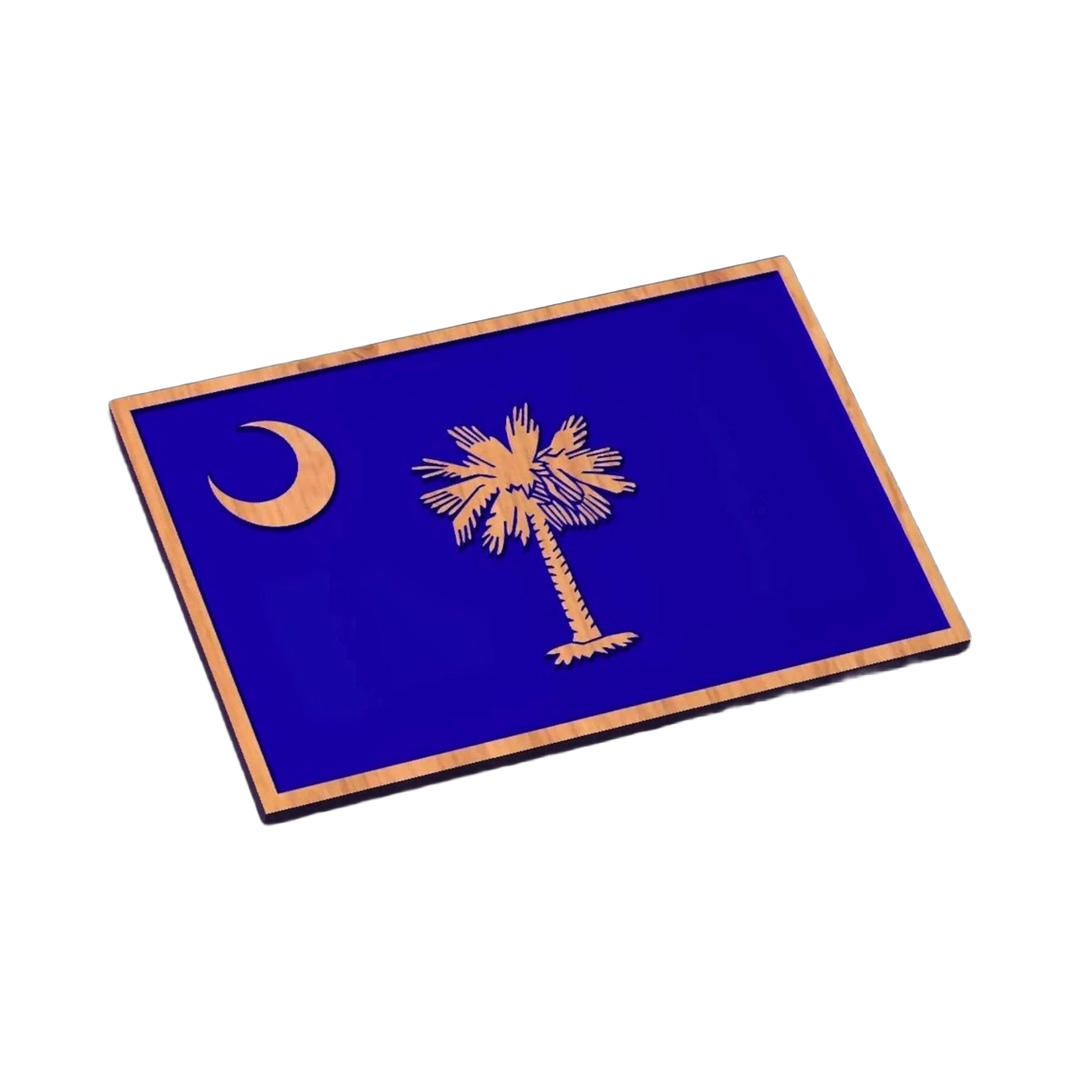 South Carolina State Flag SVG file for laser cutting and CNC routing, LightBurn and Vectric ready