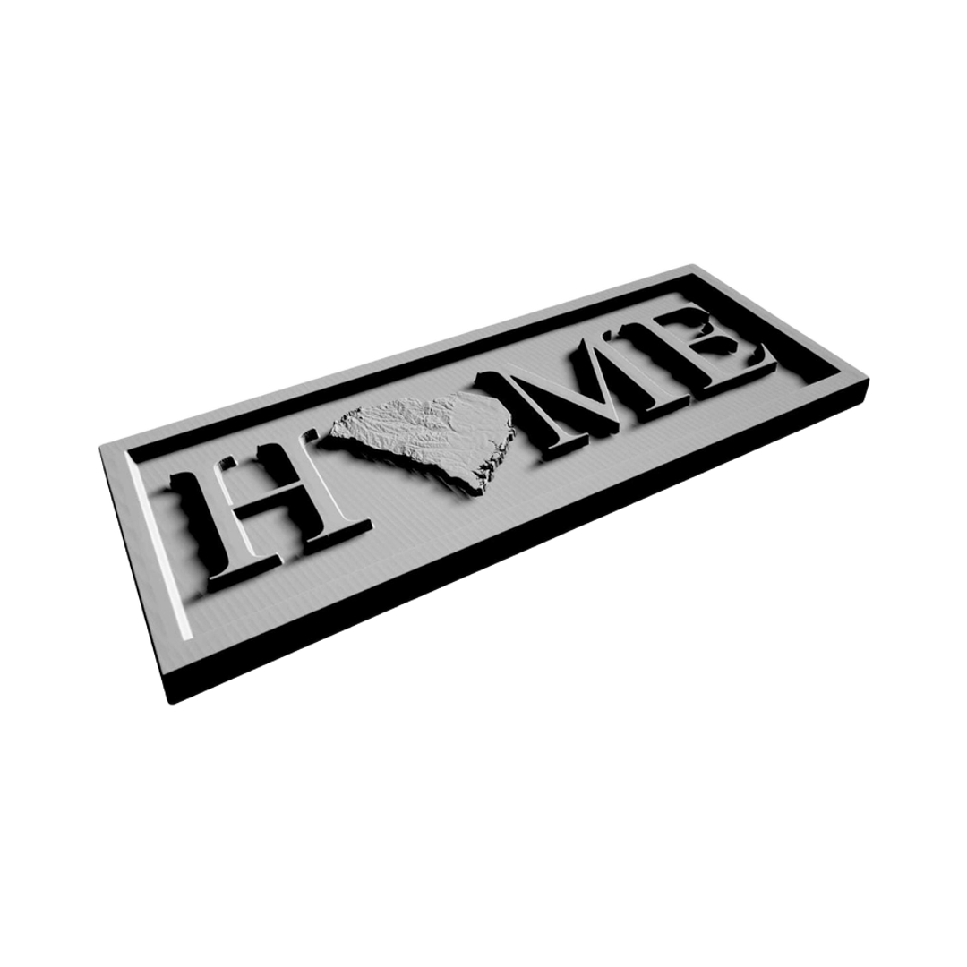 South Carolina Topography HOME Design detail view, ready for 3D printing and CNC routing