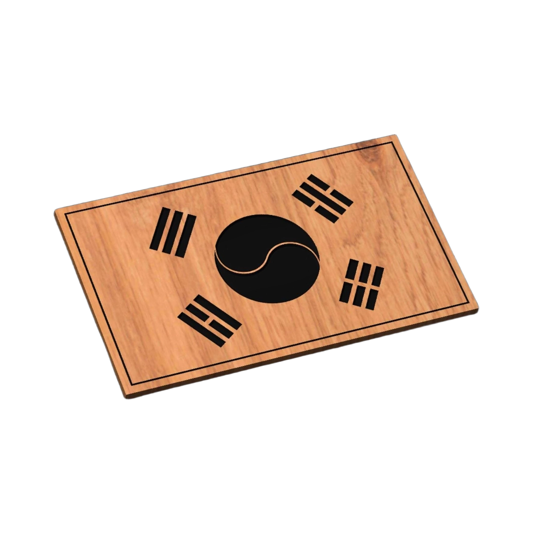 South Korea Flag SVG file for laser cutting and CNC routing, LightBurn and Vectric ready
