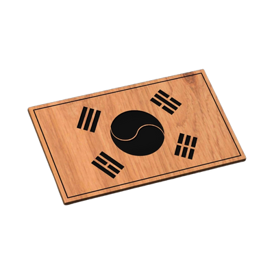 South Korea Flag SVG file for laser cutting and CNC routing, LightBurn and Vectric ready