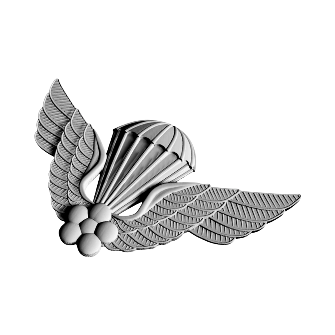 South Korean Military Jump Wings design preview, patches, badges & insignia