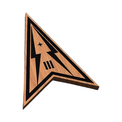 Space Force Delta 3 SVG file for laser cutting and CNC routing, LightBurn and Vectric ready