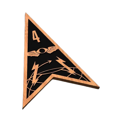 Space Force Delta 4 Command SVG file for laser cutting and CNC routing, LightBurn and Vectric ready