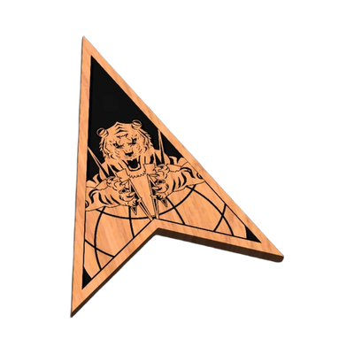 Space Force Delta 5 SVG file for laser cutting and CNC routing, LightBurn and Vectric ready