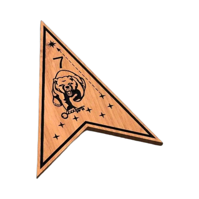 Space Force Delta 7 SVG file for laser cutting and CNC routing, LightBurn and Vectric ready