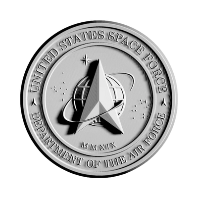 Space Force Seal STL file for 3D printing and CNC routing, LightBurn and Vectric ready