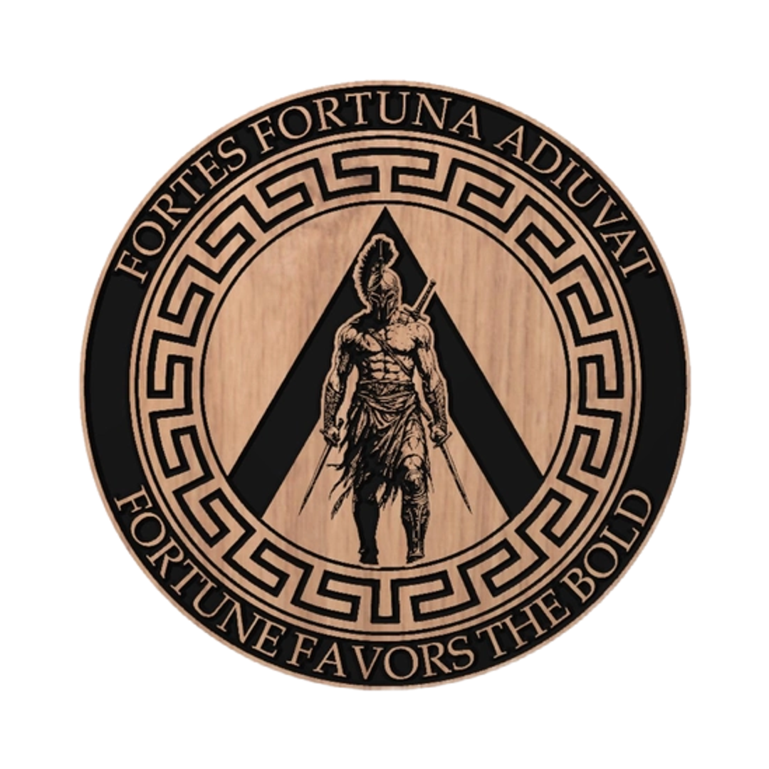 Spartan Warrior File detail view, ready for laser cutting and CNC routing