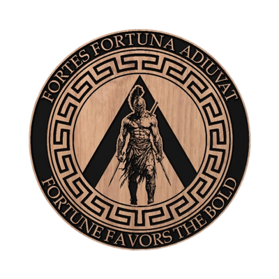 Spartan Warrior File detail view, ready for laser cutting and CNC routing