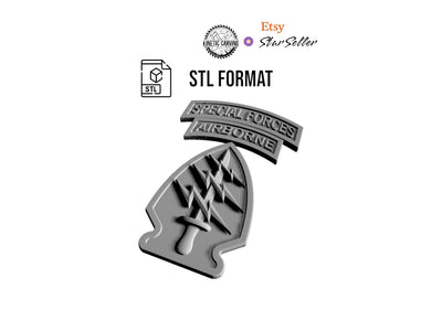 Special Forces Patch mockup, special operations