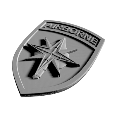 Special Operation Command - North (SOCNORTH) detail view, ready for 3D printing and CNC routing