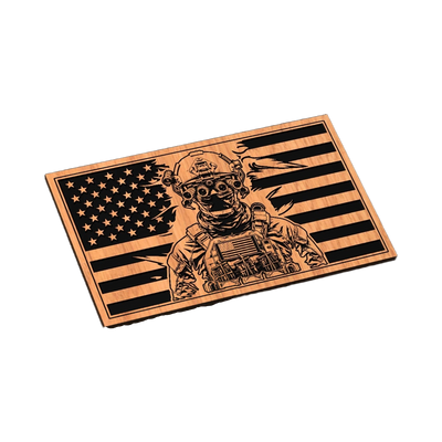 Special Operations Soldier USA Flag SVG file for digital crafting, LightBurn and Vectric ready