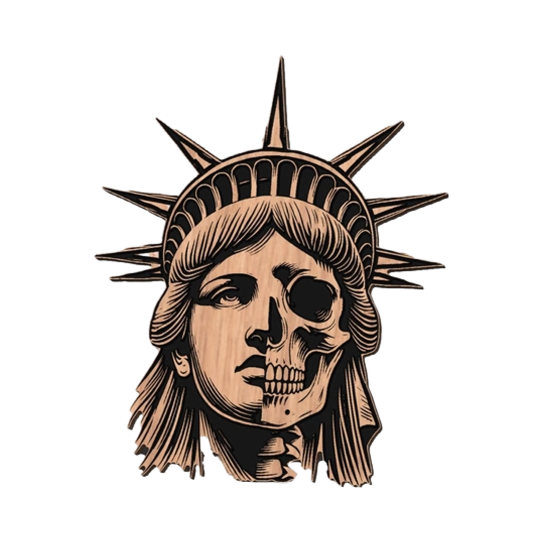 Statue of Liberty Skull design preview, skulls & skeletons