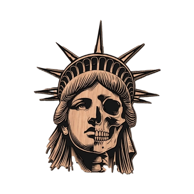 Statue of Liberty Skull design preview, skulls & skeletons