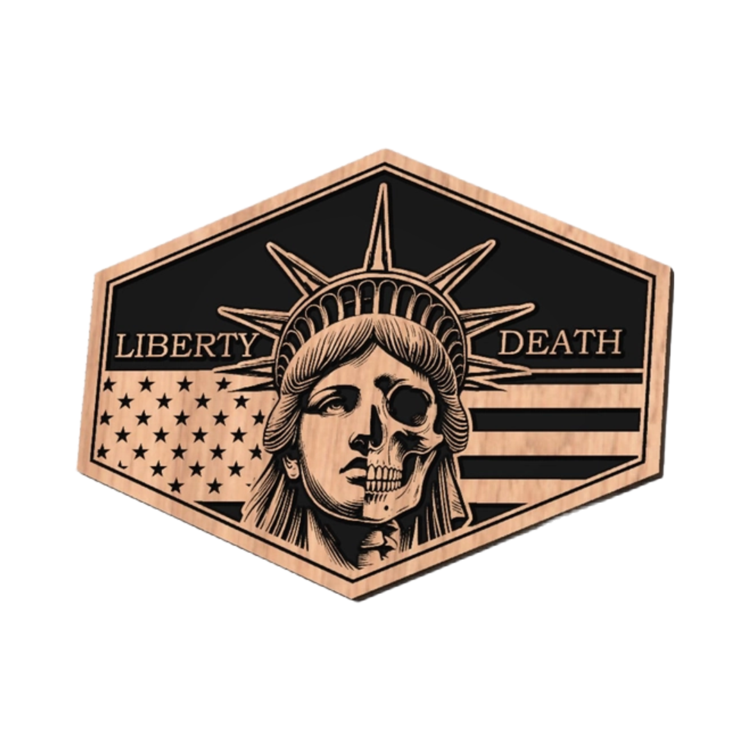 Statue of Liberty Skull design preview, patriotic & americana