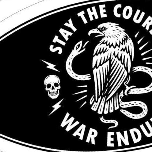 Stay the Course War Endures Design SVG file included with instant download