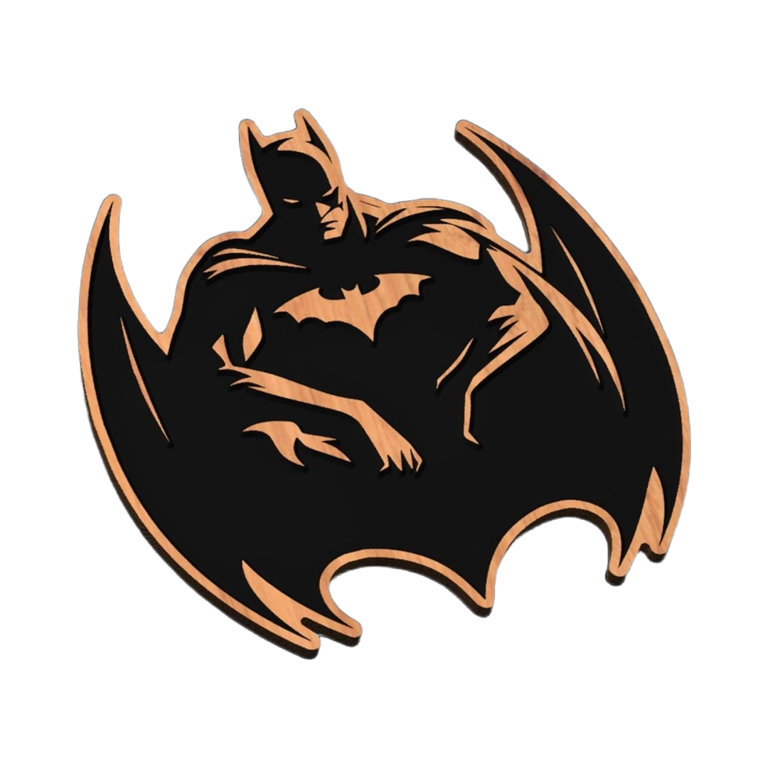 City Superhero SVG file for laser cutting and CNC routing, LightBurn and Vectric ready