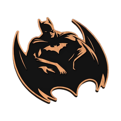 City Superhero SVG file for laser cutting and CNC routing, LightBurn and Vectric ready