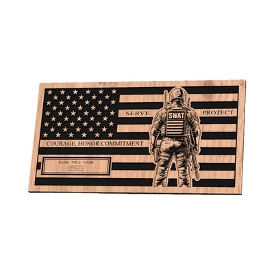 SWAT Team U.S. Flag design preview, police