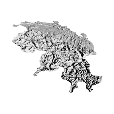 Switzerland Terrain Map design preview, countries & world