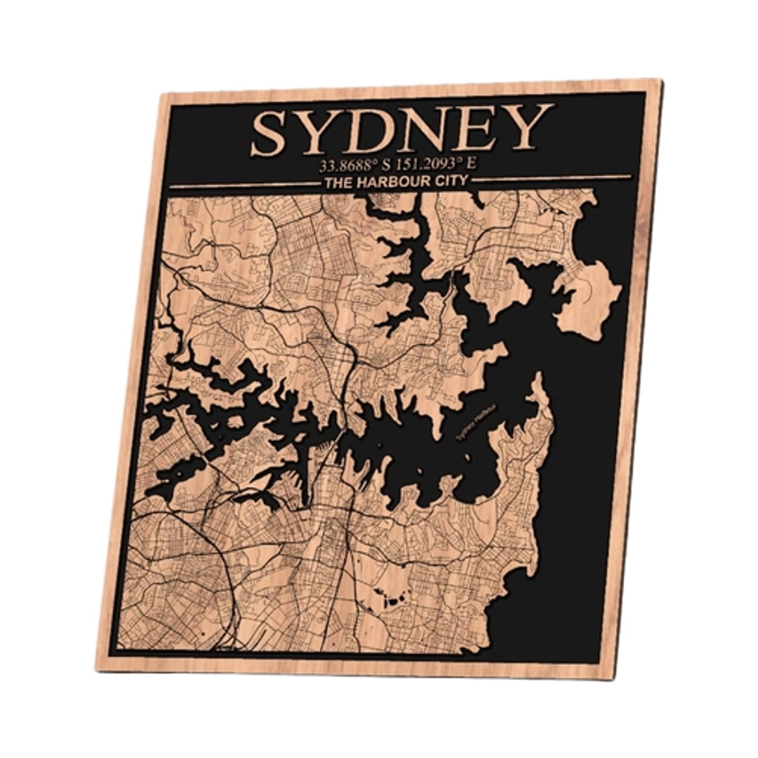 Sydney, Australia City Map design preview, countries & world