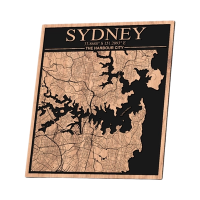 Sydney, Australia City Map design preview, countries & world