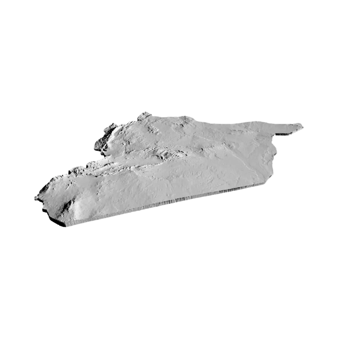 Syria Terrain Map design preview, countries & world