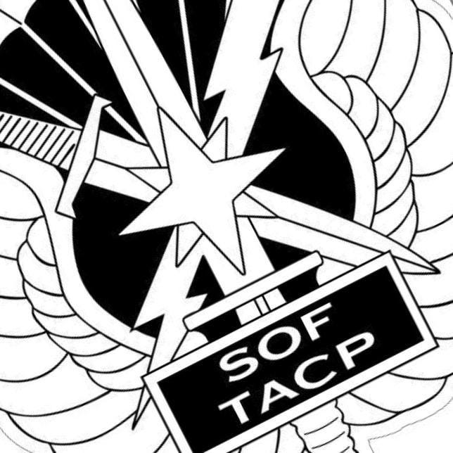 U.S. Air Force SOF TACP detail view, ready for laser cutting and CNC routing