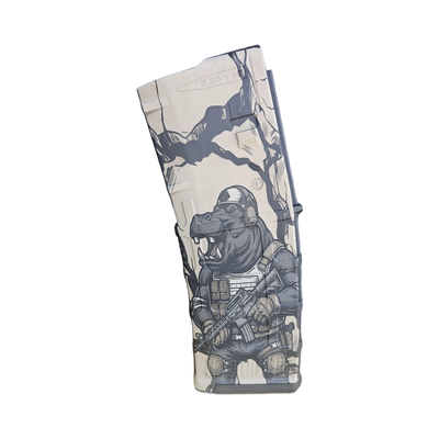 Tactical Hippo MAG Fiber Laser Engraving Design detail view, ready for digital crafting