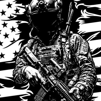 Tactical Soldier SVG file included with instant download