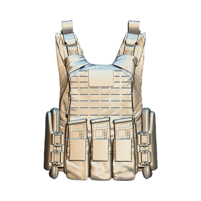 Tactical Vest STL file for digital crafting, LightBurn and Vectric ready