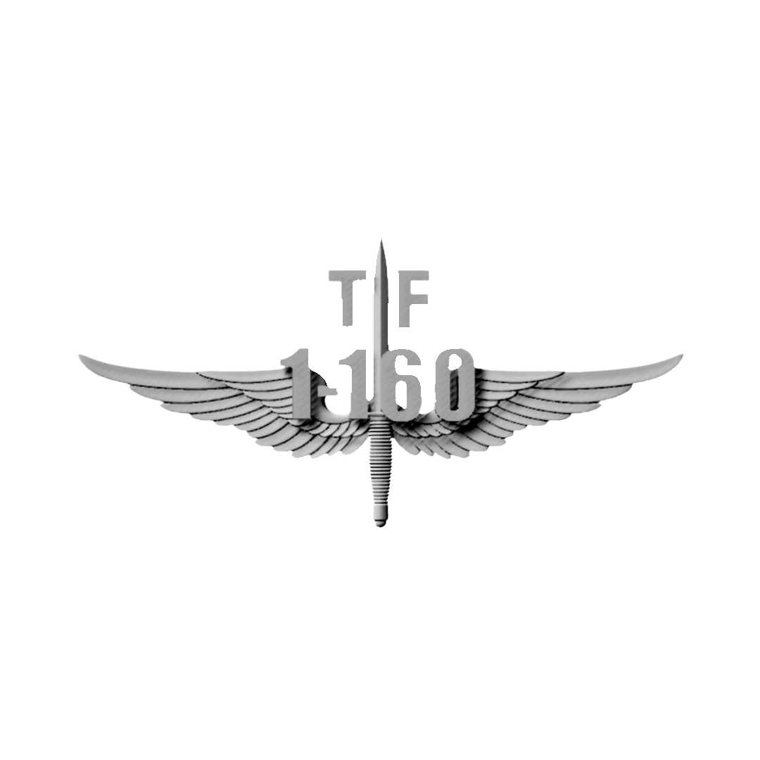 Task Force 160 SOAR Wings STL file for 3D printing and CNC routing, LightBurn and Vectric ready